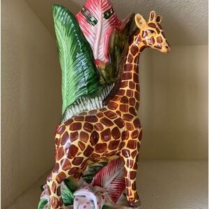Giraffe ceramic vase Saphari